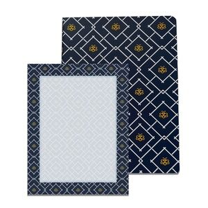 Midnight Bee Geometric  | Mini Lined Notebook + Notepad Set | Simpliday Paper